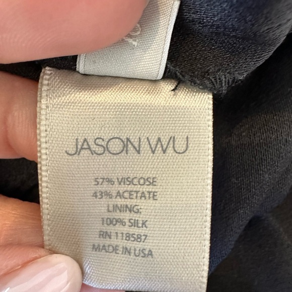 Jason Wu Wide Leg Pleated Trousers in Black - Picture 13 of 13